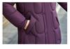 2025 New Hooded Cotton Jacket for Middle-Aged Women: Autumn-Winter Mid-Length Down Coat