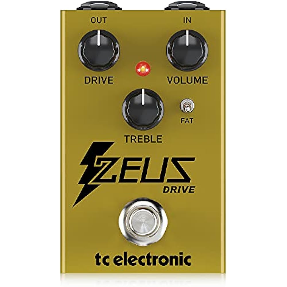 TC Electronic Analog Overdrive Pedal, Compact Size, Features FAT Mode, Equipped with Germanium Di...