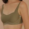 French Square Neck Jelly Strips Bra Soft Support No Steel Ring No Trace Thin Gather Underwear Women'S Comfortable Bra