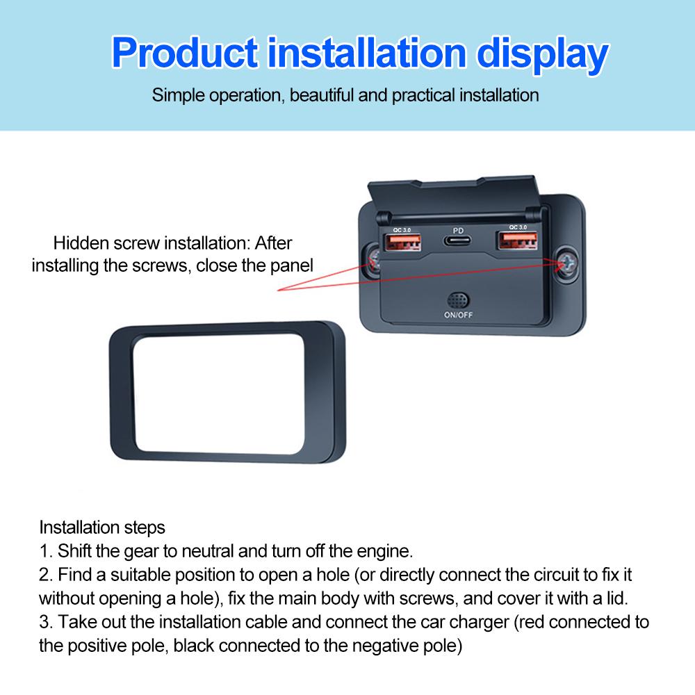 12/24V Auto USB Adapter Steckdose Mit Spannungsanzeige Schnellladeanschluss Autoladegerät Steckdose Zubehör für Auto Bus Wohnmobil LKW