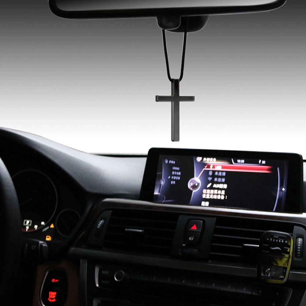 Rearview Mirror Car Styling Accessories Metal Cross Car Pendant Metal Pendant Jesus Christian