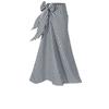Black and White Plaid Skirt Women's Summer Long Skirt New Summer a Word Strap Retro Long Skirt Wear