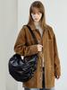 Joseph&Stacey Daily Wrinkle Bag L_Faux Leather Black