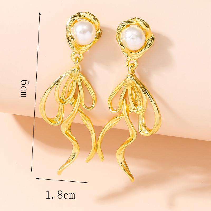 Chic French Retro Bow Tassel Earrings - Personalized & Versatile Design for Women