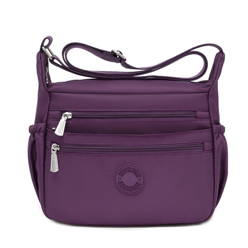Crossbody-Tasche mit großem Fassungsvermögen Damen Leichte Wasserabweisende Nylon-Umhängetasche Muttertasche