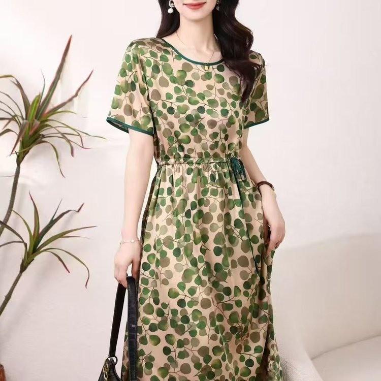 

2026 Summer Floral Round Neck Top - Stylish Short Sleeve Shirt for Women 5XL [160-175 lbs]