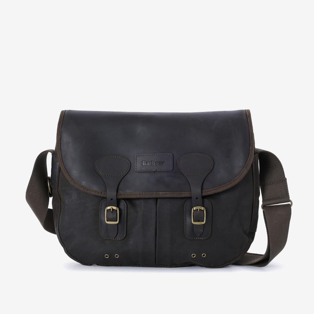 Barbour Uba0003 Ol71 Waxed Leather Taras Shoulder Bag