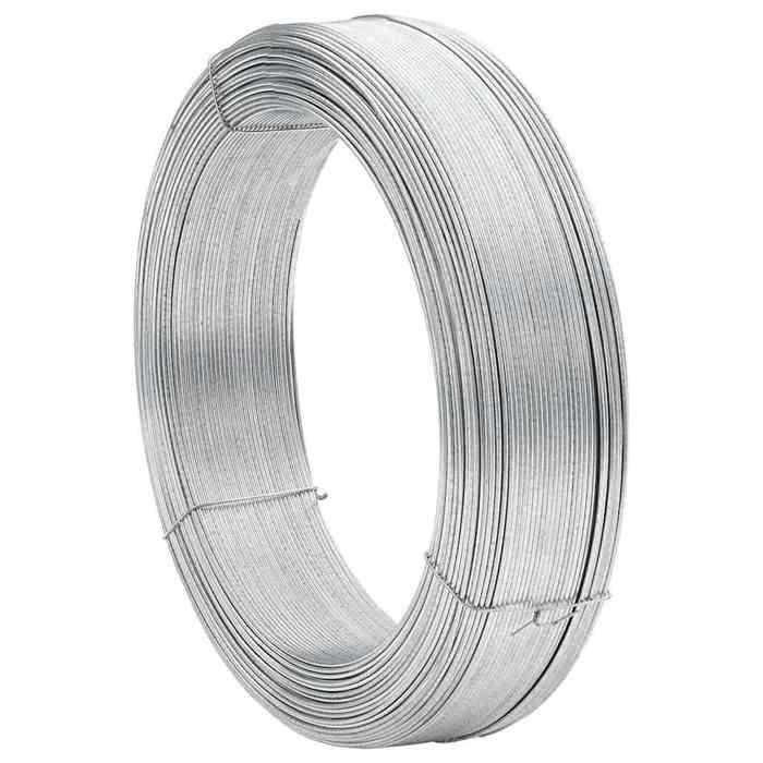 VidaXL Fil de liaison de clôture 250 m 3,8 mm Acier
