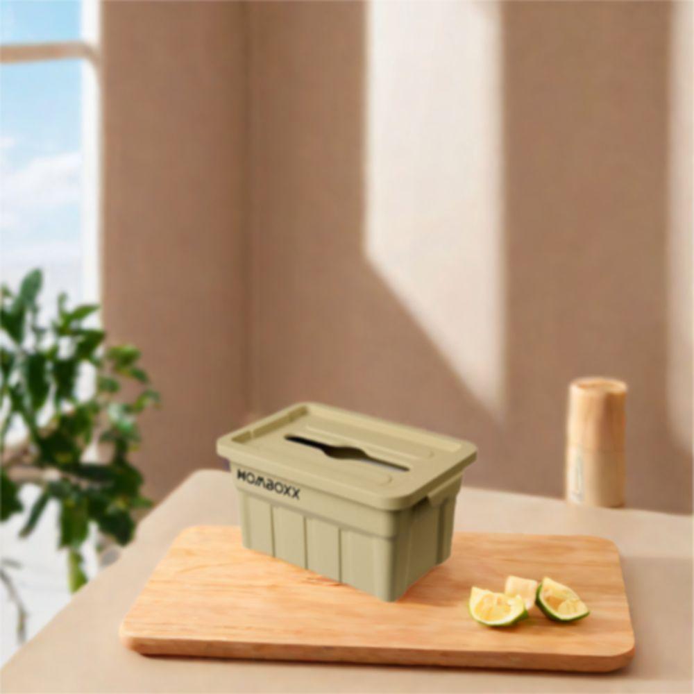 Plastic Lifting Drawer Box Industrial Style Napkin Extraction Box Tissue Storage Boxes  Desktop
