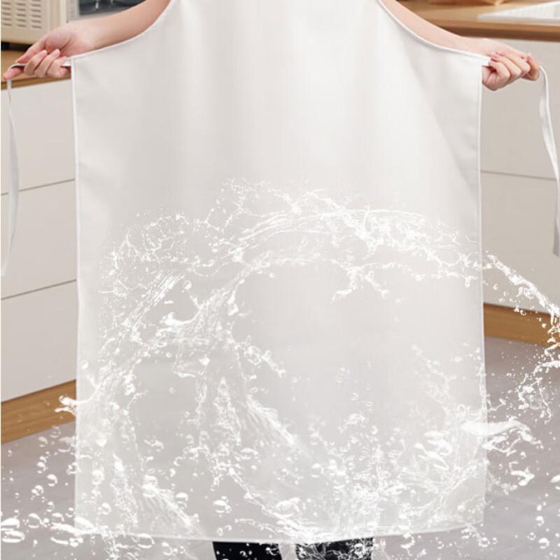 White Waterproof PU Work Apron