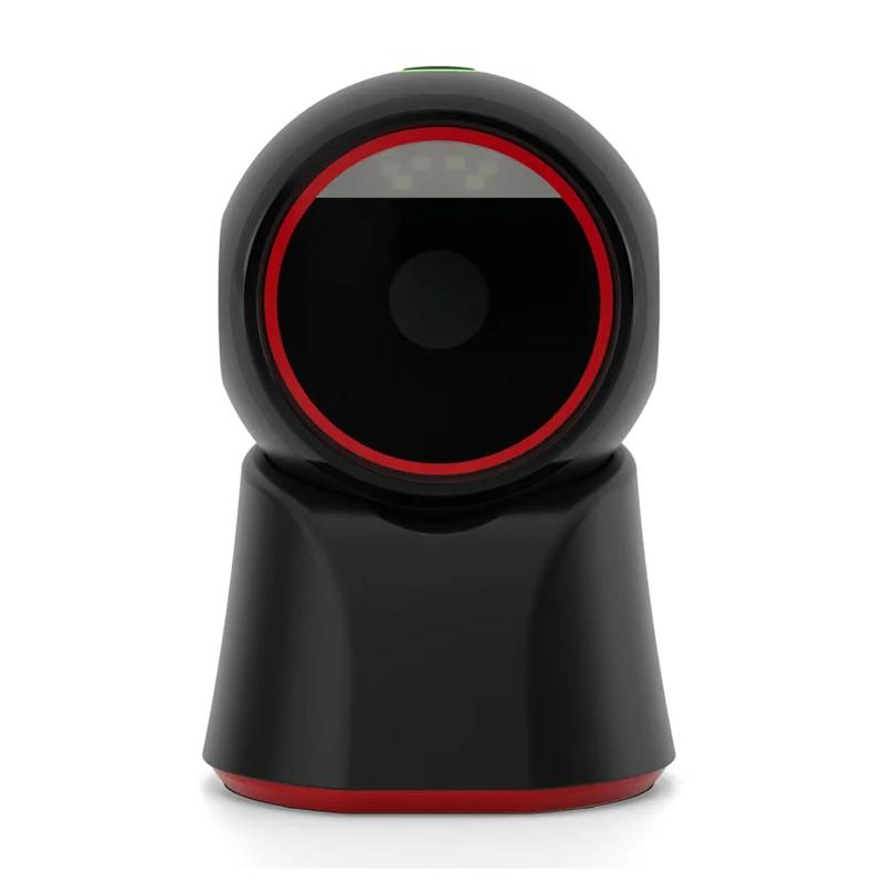 2D Barcode Scanner Portable 1D 2D Bar Code Scanner Reader QR PDF417 Wired Desktop Hands-Free QR Image Scan for Supermarket Store