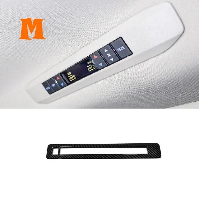 Carbon Fiber For Toyota Sienna  2022 Interior Accessories Car Gear Shift Box Armrest Box Panel Frame Decor Sticker Cover