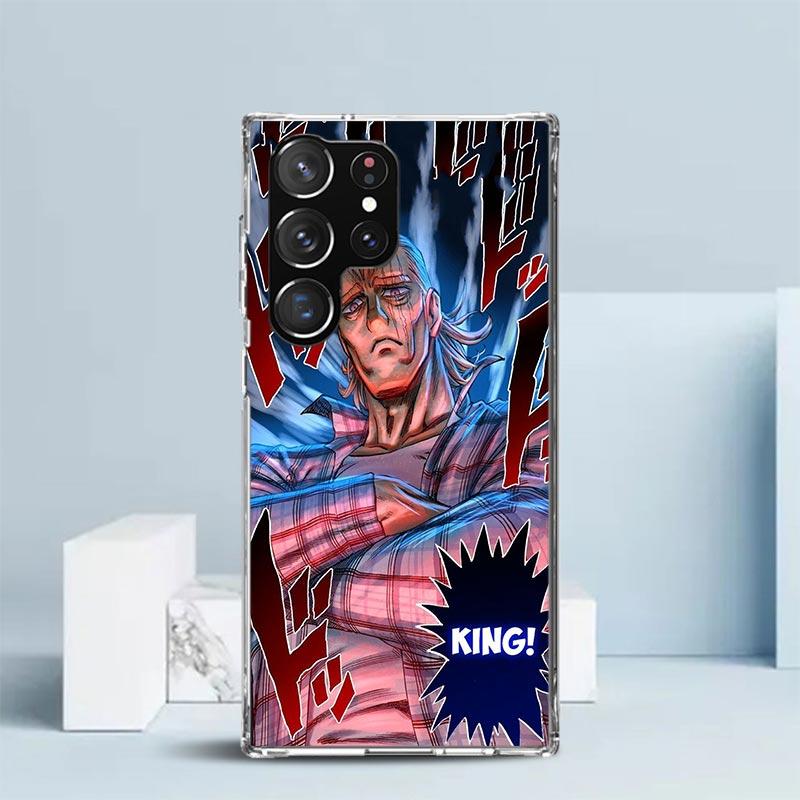 

One P-Punch-Man Saitama King Phone Case For Samsung Galaxy S24 S25 Edge S26 Ultra S22 S23 Plus S21 + S20 FE Soft TPU Back Cover Samsung S23 Plus