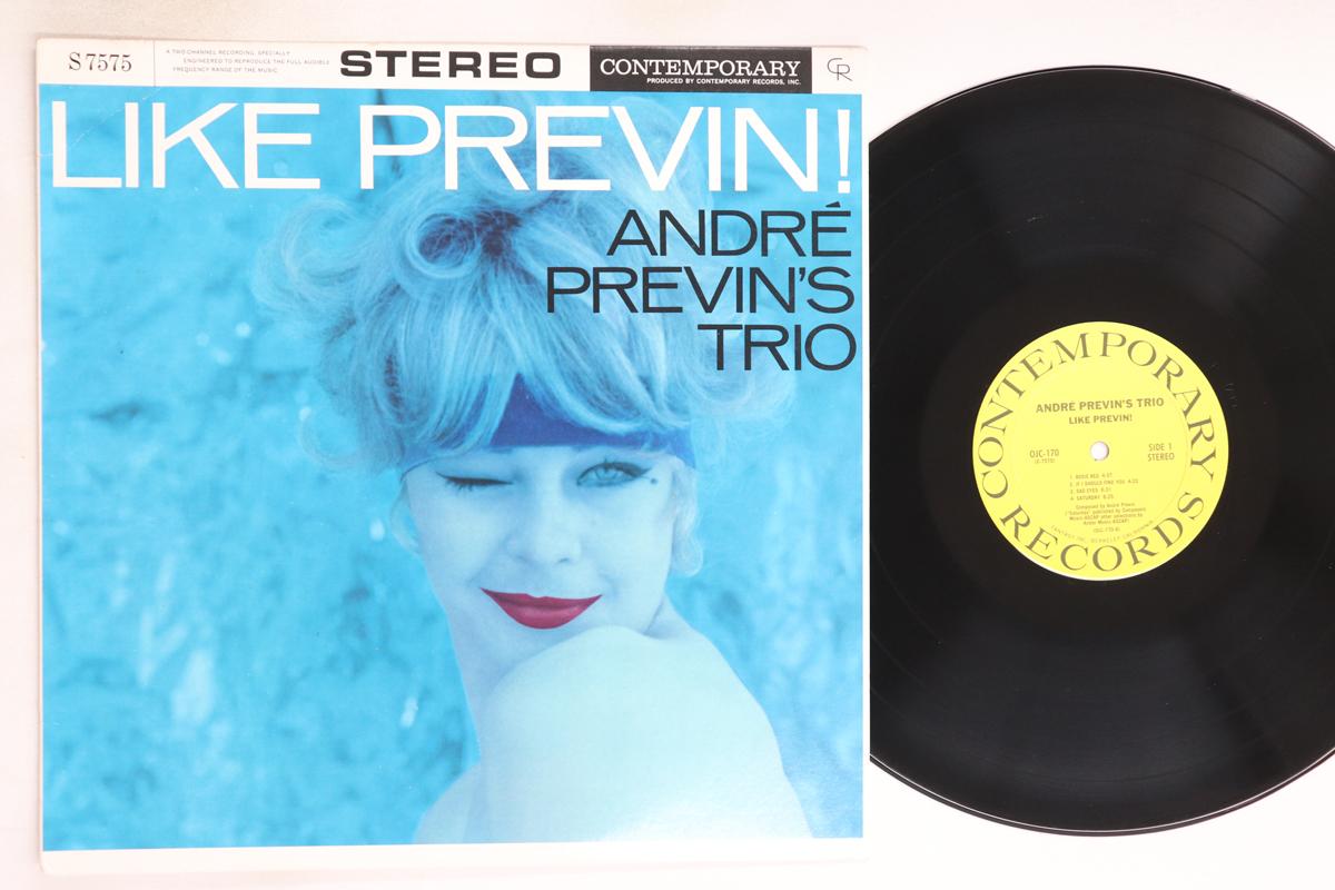 

LP Пластинка АНДРЕ ПРЕВИН - Like Previn OJC170 ORIGINAL JAZZ C 1984 США Джаз Б/У