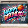 Birthday Party Decoration On Basketball Theme, Basketball Field Background, Passionate Gift for Boys12