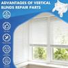 Pack Of 4 Vertical Blind Control Post Replacements with Auto Aligning Movement System Suitable for Smooth Operation