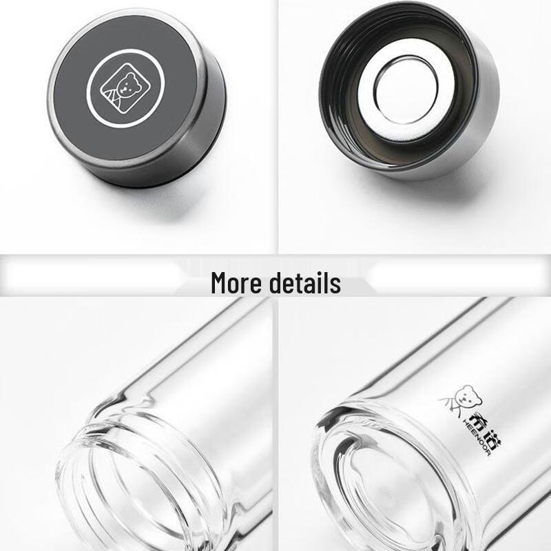 Double-Wall Borosilicate Glass Tea Infuser Tumbler