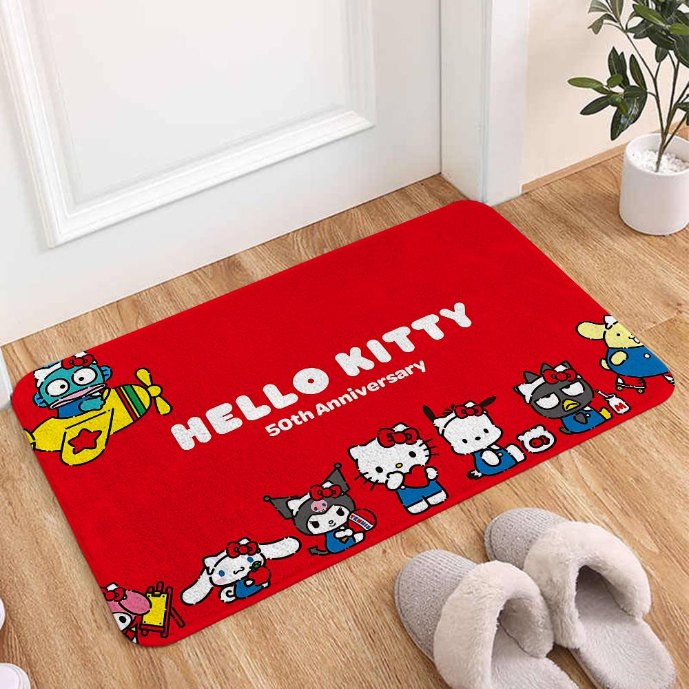 Cute H-hellos-k-kittys Floor Mats Home Laundry Rug Carpet For Living Room Decor Lounge Area Anti-slip Foot Mat Entrance Doormat