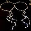 Elegant Rhinestone Tassel Necklace - Exquisite Light Luxury Fashion