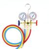 New Air Conditioning Pressure Gauge with Hose and Hook 3 Way AC Diagnostic Manifold Gauge Set for Freon For R12 R22 R404A R134a