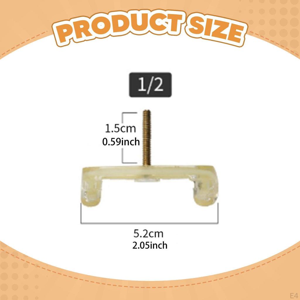 Violin Shoulder Rest Feet Repair Parts Anti Slip Rubber Compact Easy To Install Universal Musical