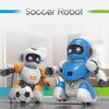 2Pcs/Set Cartoon Electric Remote Control Music Dancing Soccer Battle Robot Toy