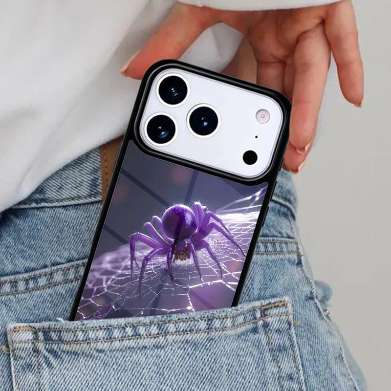 Creepy Insect Spider Phone Case for iPhone 16e 15 14 13 12 17 Pro Max Plus Air 17pro Cover Coque