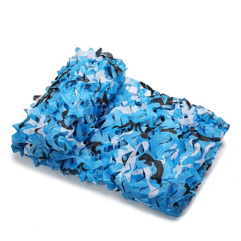 Rete Camuffaggio Caccia Rete Camuffaggio Tenda Auto Tenda Parasole Rete Camuffamento Foresta Nero Verde Blu 2X2M 2X5M 3X3m 3X5M
