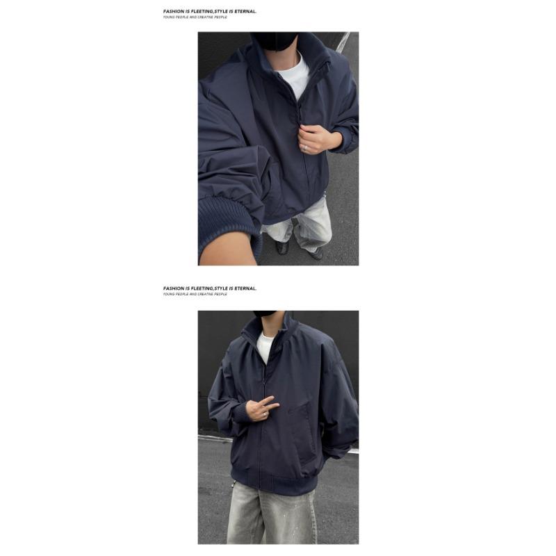 Giacca Bomber da Uomo Vestibilità Larga Corta Streetwear