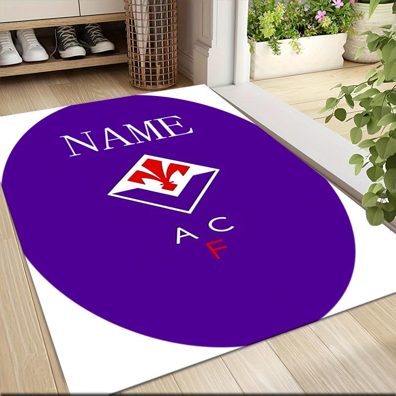 Custom Name AC Milan Fan Gear Carpet Rug Customizable Soft Washable Anti-Slip Home Living Room Sofa Mats Personalized Rug. 0909204