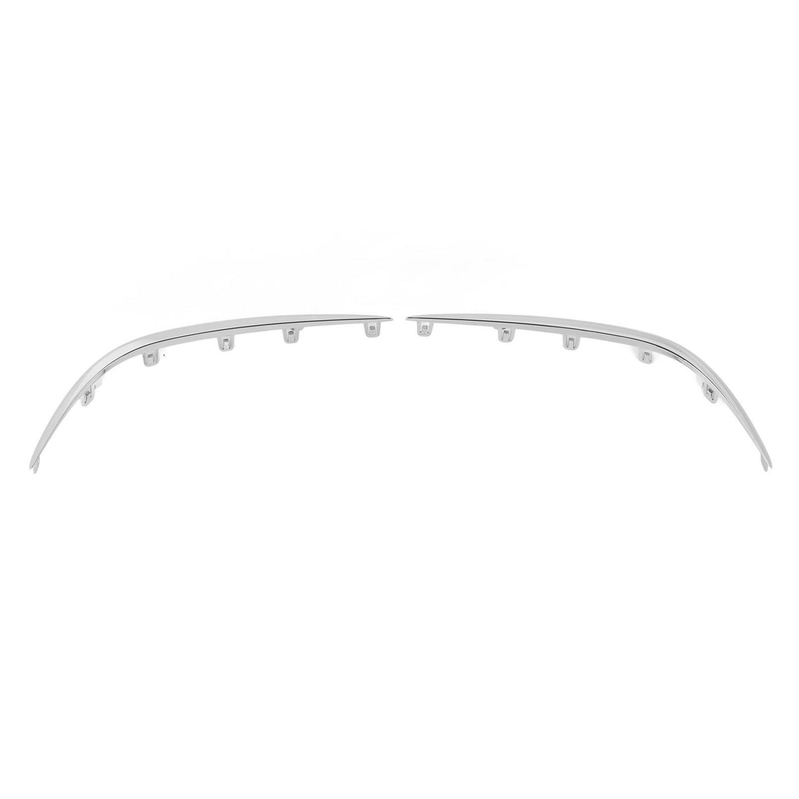 Neoglint Unisex 2Pcs Front Bumper Grille Trim 2138850174 Replacement For Benz E‑Class W213 Exclusive Line Pre‑Facelift 2017 To 2020