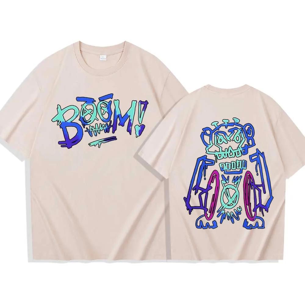 Hot Anime Arcane Jinx Graffiti T-shirt Man Women Harajuku O-neck Summer Casual Shirt