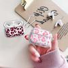 Clear Earphone Cases Cover Case For Airpods 2 Pro2 4 Pro 1 3 Pro3 Pink Leopard Print