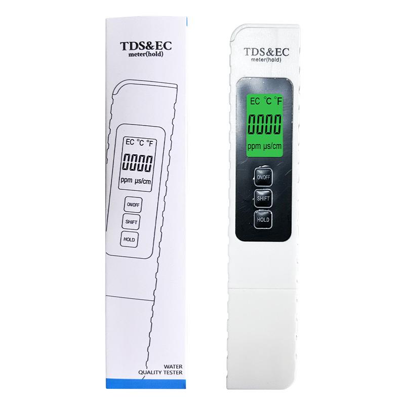 

Цифровий тестер якості води TDS EC Meter Range 0-9990 Багатофункціональний вимірювач чистоти води Тестер температури TEMP PPM