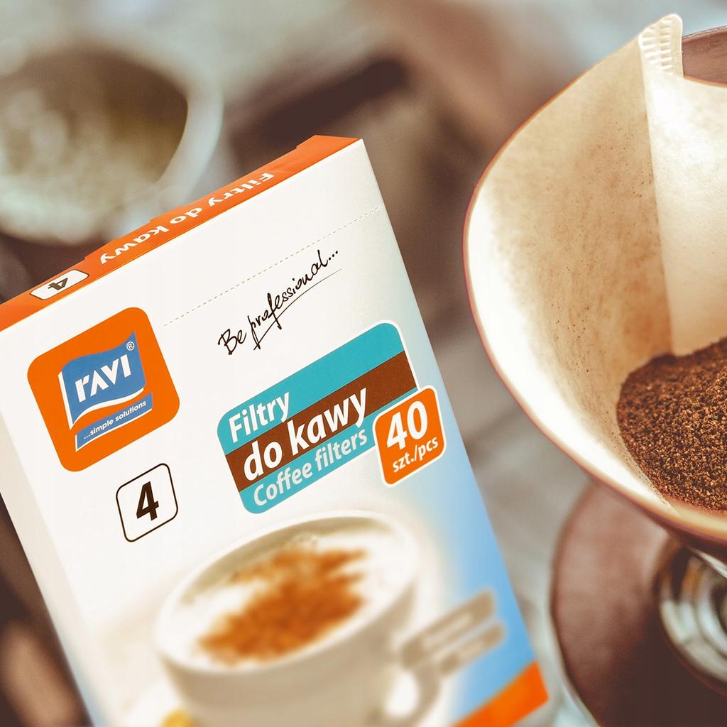 Ravi 4 Coffee Filters 40 Pcs