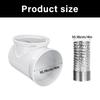 Practical Flexible Dryer Air Pipe Connector Heat Resistant Construction for Small Spaces and Improved Energy Efficiency