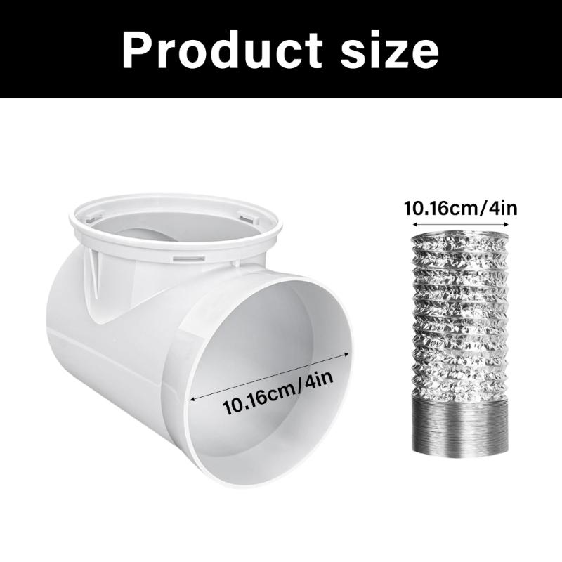 Practical Flexible Dryer Air Pipe Connector Heat Resistant Construction for Small Spaces and Improved Energy Efficiency