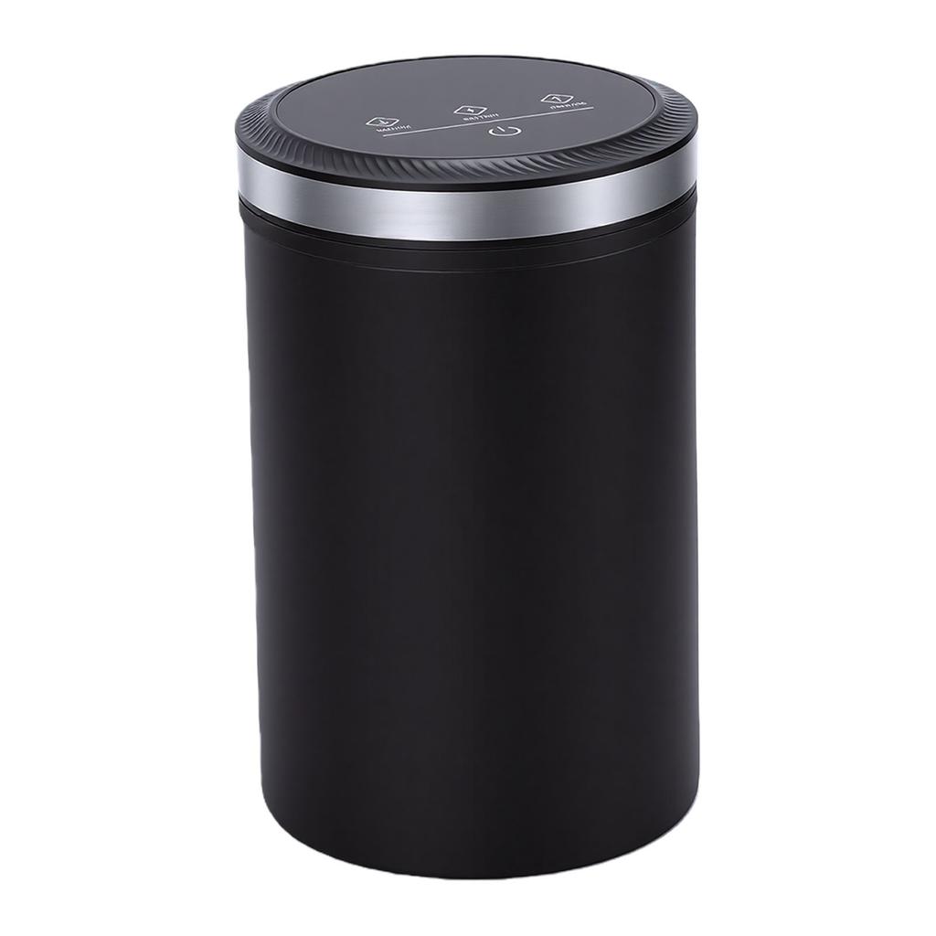 Vacuum Coffee Canister Digital Time Power Display Automatic Charging Stainless Steel Coffee Storage Container