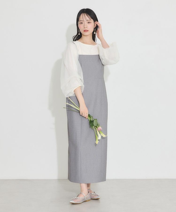 Music Casual Dress Set of Vest Gray [Earth & Ecology] 2, + Camisole, Women's,