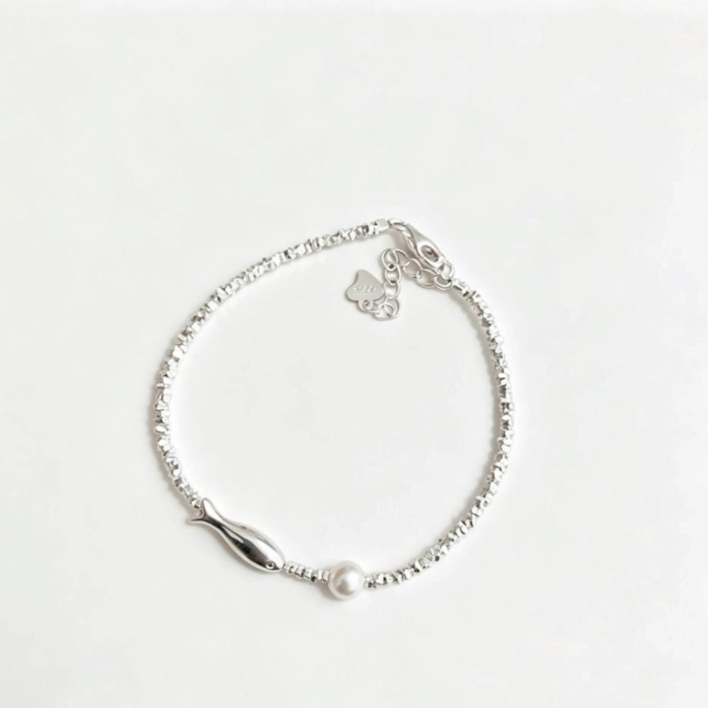 Small Small Fish Bracelet Sweet Imitation Pearl Bracelet Exquisite Fish Bracelet  Girls