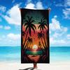Microfiber Beach Towel Flamingo Palm Tree Bath Towel Thin Absorbent Extra Large Towel for Beach Swimming Camping Yoga Bath Sport