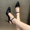 Fashion New Extreme High-heeled Women's Dress Shoes with Summer Pointy Toe, In Large Sizes and Solid Colors for Weddings Special Events