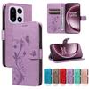 Butterfly Flower Vine Case For Oneplus 15 13 13R 13T 12 12R 11 10T 10 9 Pro ACE 6 5 Pro Ultra Racing Leather Book Cover
