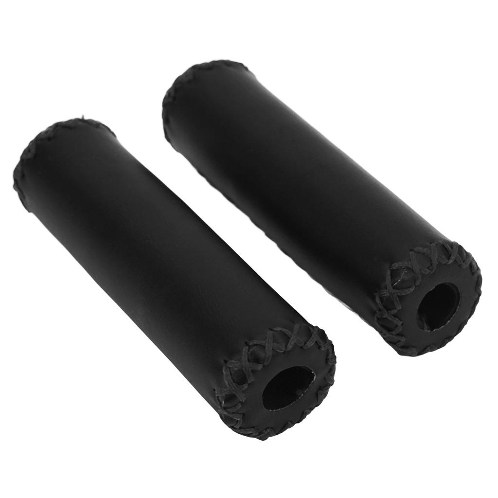 Bike Handlebar Grip Retro PU Leather   Handle Grips   Wear Resistant Handlebar Cover