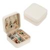 PU Leather Mini Jewelry Storage Zipper Closure Travel Jewelry Box Jewelry Organizer  Display Box