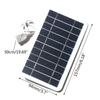 Outdoor Phone Battery Power Bank 2W Flexible Solar Panel with USB Port Camping Charging Battery for Mobilephone