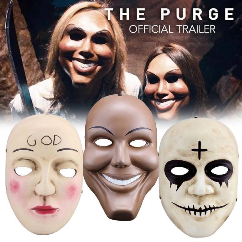 Exquisite Human Purge Plan God Horror Mask Featuring Smiling Face Full Face Resin Collectible
