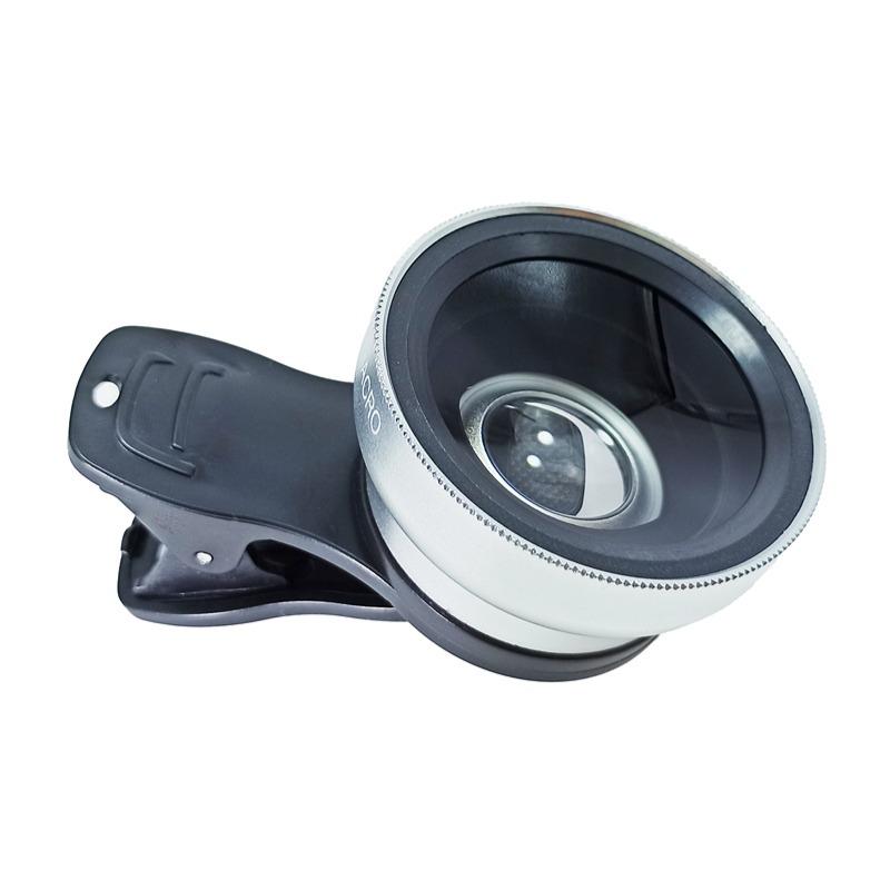 0.45x Ultra-Wide + Macro 2-in-1 Mobile Phone Lens, Universal External Camera SLR Lens