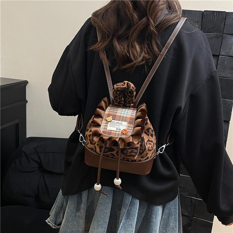 Hello Kitty Cat Mini Backpack With Nylon Material And Butterfly Knot For Daily Use