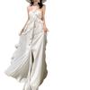French Stunning Lotus Leaf Edge Chiffon Suspender Dress Summer Fairy Dew Waist Tube Top Holiday Dress Children
